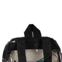 Mochila transparente de PVC portátil, bolso de gelatina de moda de estilo coreano de gran capacidad, bolso cruzado con corazón de amor para exteriores - details 8