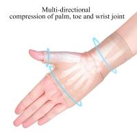 Muñequera deportiva, protector de muñeca, guantes de compresión para artritis, soporte para muñeca y pulgar, alivio del dolor, 1 par - details 6