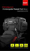 Rhinowalk-bolsa para portaequipajes para motocicleta, impermeable, 19L-80L, ampliable, gran capacidad, para viaje, equipaje trasero, para la mayoría de las motocicletas - details 0