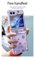 Funda trasera de PC dura galvanizada de alta calidad para Samsung Galaxy Z Flip 5 4 3, estrellas de moda de lujo - details 6