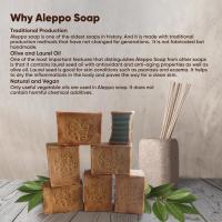 Jabón de Alepo para el cuidado óptimo de la piel y el cabello, calidad mediterránea, Jabón de Alepo (2 x 160 g) - details 3