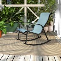 Mecedor de Patio, Resistente a la Intemperie, Ligero, Sillón Relax para Interior, Exterior(Azul, 3PC) - details 10