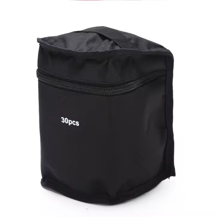 Bolsa de Almacenamiento Artística de Gran Capacidad Bolsa de Lona Cuadrada con Cierre - 1