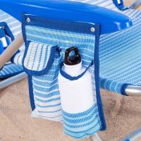 62262 - Pack de 2 sillas plegables multiposición para playa, jardín, terraza o camping beige, Medidas 64x11x64cm, 4 posiciones, con cojín en el cabecero, Incluye asa de transporte, Ibiza X2 - details 19