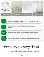 Pegatinas de Pared de Agua Impermeables Autoadhesivas Engrosadas Decoración de Habitación 35x35cm - details 1