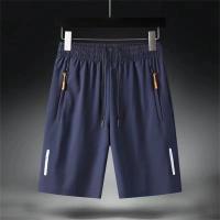 Pantalones Cortos de Playa de Seda de Hielo Ultra Delgados Ropa Deportiva Casual para Hombres en Verano Secado Rápido Talla Suelta Estilo Gimnasio - details 4