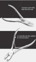 Herramienta integrada para manicura y pedicura de cutículas de uñas, alicates de tijera, cortador de bordes, 1 pieza - details 3