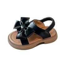 Sandalias para niñas 2025 verano nueva niña pequeña arco princesa zapatos banda elástica moda estilo extranjero zapatos de playa - details 13