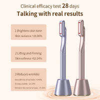 Masajeador EMS de ojos y cara, terapia de luz roja, antiarrugas, estiramiento, Reduce las ojeras, cuidado de la piel, varita de belleza ocular de 360 ° - details 3