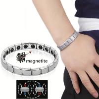 1Pc Magnetic Bracelet Anti-static Energy Bracelet Stainless Steel Health Bracelet - details 0