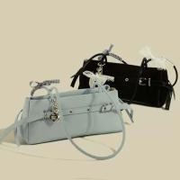 Bolso de mano francés dulce que combina con todo, bolso de hombro de PU con lazo colgante, estilo coreano, Color sólido, bolsos para las axilas para mujer, uso diario - details 7