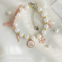 Collar ajustable para mascotas, decoraciones dulces, collar de perlas para gato, colgante de princesa, joyería para gato, suministros para mascotas - details 14