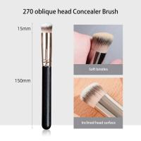 Cepillo De Maquillaje Para Rostro 170/270 Fundamento Polvo Maquillaje Fijador De Maquillaje Para Mujer Herramienta De Belleza Negra - details 8