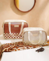 Bolsa de lavado separada en seco y húmedo para mujer, bolsa de almacenamiento de cosméticos, bolsa de artículos de tocador de viaje, accesorios de maquillaje de baño, funda con soporte para toalla, nuevo - details 10