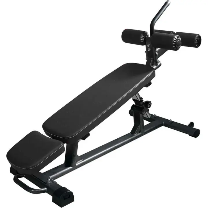 Sit-Up semicomercial de forma más fina para entrenamientos de core y prensa declinada. Manija de banco de pesas para abdominales inversos con 4 ajustes - 1