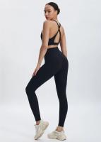SHINBENE-Sujetador deportivo de cuello alto para entrenamiento, sostén con relleno cruzado en la espalda, ideal para Yoga - details 11
