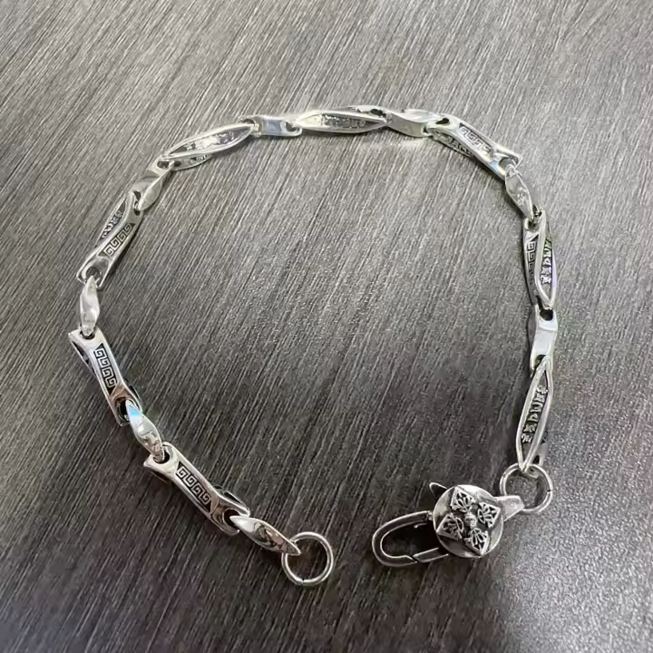 Pulsera pesada de plata, regalo del día del padre, cadena pesada de plata de ley para hombre, pulsera para hombre, cadena de plata para hombre, regalo de Navidad, regalos para él - 1