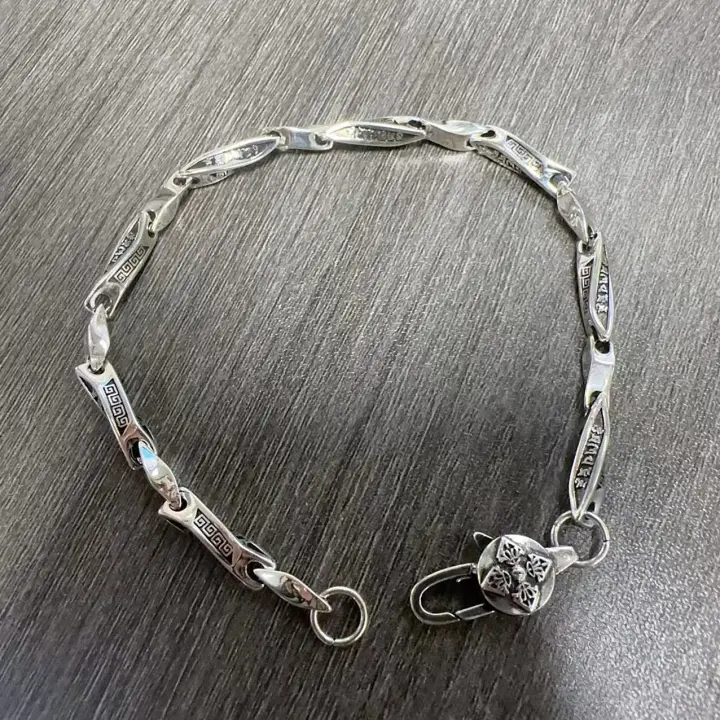 Pulsera pesada de plata, regalo del día del padre, cadena pesada de plata de ley para hombre, pulsera para hombre, cadena de plata para hombre, regalo de Navidad, regalos para él - 1