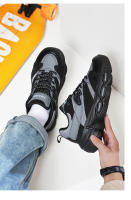 Zapatos coloridos de moda versátiles de explosión de tendencia cálida densa gruesa de cuero genuino para hombres - details 17