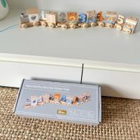 Tren pequeño Digital de juguete de madera para niños, rompecabezas de ensamblaje de bloques de construcción magnéticos para regalos de cumpleaños - details 8