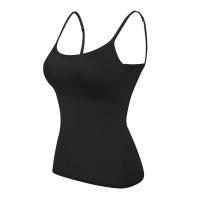 Camisola De Mujer Con Push-up Y Rellenos De Sujetador Anti-walking Color Sólido Talla Única Top De Verano De Algodón - details 4