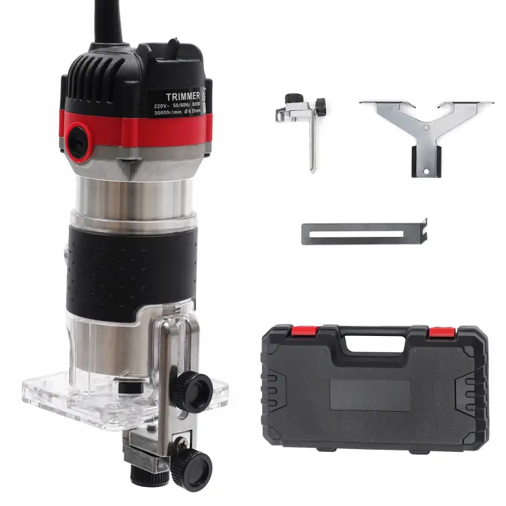 Enrutador eléctrico de madera de mano, 800W, 220V, recortadora manual multifuncional, fresadora de bordes de 30000 RPM para carpintería - 1