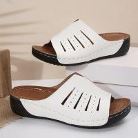 Sandalias grandes de suela gruesa para mujer, zapatos informales de suela plana, Boca de pescado, novedad de verano - details 8