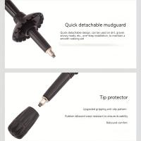 Trekking Pole, Folding Aluminum Alloy Ultra-light Walking Stick, 5 Sections Hiking Stick For Outdoor Climbing Camping - details 9