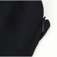 Elegante Vestido de Cintura con Volantes de Capas Negras Vestido de Fiesta de Verano sin Mangas y sin Espalda - details 3