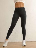 Malla deportiva con espalda en V, pantalones de yoga de cintura alta, ropa de entrenamiento para mujer, calcetines Fiess - details 0