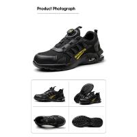 Zapatos De Seguridad Para Hombre Con Botones Giratorios Y Punta De Acero Indestructibles Antipinchazos Y Con Almohadilla De Aire Botas De Trabajo Con Suela De Goma Material De Tela Y Algodón - details 18
