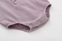 Mono de lino y algodón para bebé recién nacido, pelele sin mangas, suave, agradable para la piel, cómodo y fino, Verano, 100% - details 11