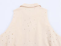 Vestido Camisero sin Mangas con Botón Frontal Moda Casual para Mujeres OUWU - details 3