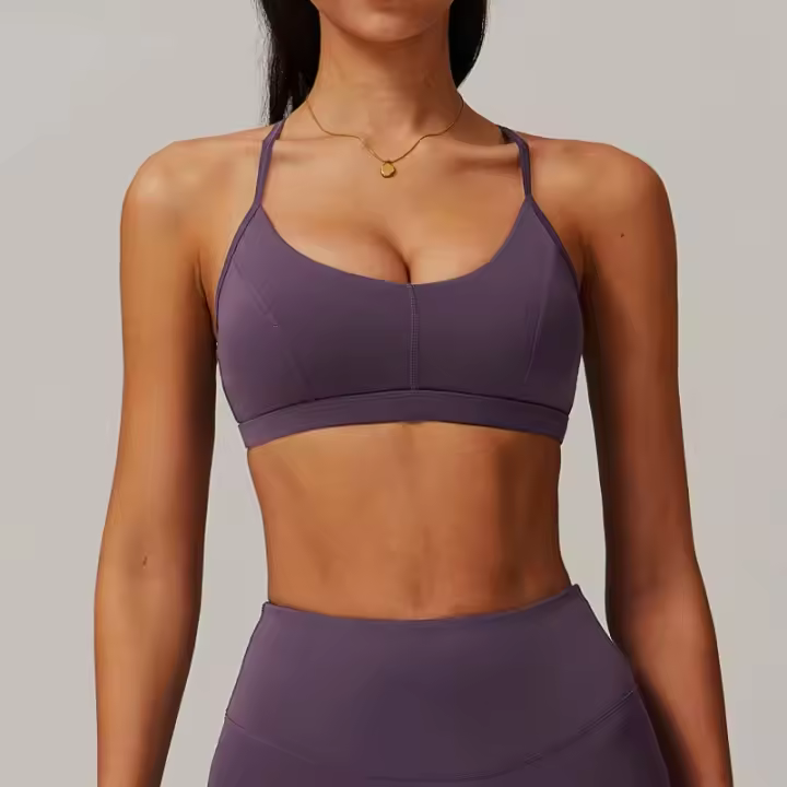 Sujetador deportivo de yoga para correr con tirantes de empalme transpirables que liberan oxígeno y espalda hermosa - 1