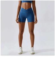 Shorts de Cintura Cruzada para Mujer Ouwu Comodidad en Gimnasio, Yoga, Correr, Entrenamiento - details 2