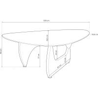 Mesa de Coffee de Cristal Templado 110 cm de Largo, 70 cm de Ancho, 40 cm de Altura - details 8