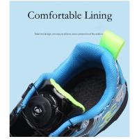 Zapatos de fútbol de marca para niños, zapatillas de fútbol antideslizantes para entrenamiento de campo de césped, tenis de fútbol, zapatillas de fútbol a la moda para niños - details 8