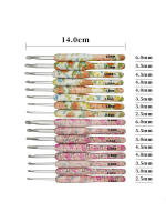 Agujas de Punto Ergonómicas de Alumina y Plástico Suave Colorido Set de 1 Crochet Hooks para Tejido 2.5-6.0MM Hecho en China - details 1