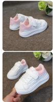 Zapatos blancos para niño y niña, zapatillas cómodas antideslizantes de suela gruesa suave, estilo coreano, Otoño, 2024 - details 3