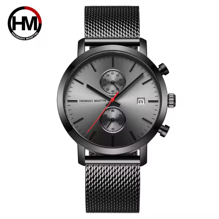 Reloj de Pulsera de Acero Inoxidable con Dial Pequeño Reloj de Negocios Impermeable con Correa de Cuero Automático Multifuncional de Marca Superior - 1