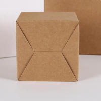 Caja de Papel Kraft para embalaje de 20 piezas, caja cuadrada de cartón blanco para joyería, Dulces, galletas, fiesta de cumpleaños, decoración de boda - details 3