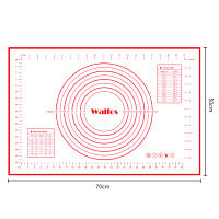 Mantel de Silicona Walfos para Amasar y Rollar Panel Grueso Doméstico de Grado Alimenticio Antiadherente Grande y de Herramientas de Panel Material de Plástico Adecuado para Hornear Universal - details 3