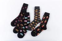Calcetines casuales de moda de alta calidad para hombres, Dibujos animados, Serie de carritos de comida, divertidos - details 4