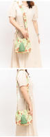 Bolso bandolera de lona para mujer, estilo étnico, bohemio con borlas - details 18