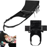 Extensor de asiento de avión para niños pequeños, cama de viaje para ahorrar el regazo de mamá, reposapiés portátil para niños pequeños para asiento económico de vuelo - details 0