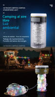 Lampara led recargable camping Portátil atmosphere Regalos de Navidad al aire libre multifunción Faroles carpa - details 0