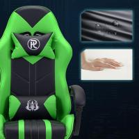 Silla Gaming Silla de Oficina Silla Giratoria Silla de Ordenador Silla de Tareas Silla de Escritorio Silla Ergonómica Silla de Carreras Silla de Cuero Silla PC Gaming (Rojo, con reposapiés) - details 62