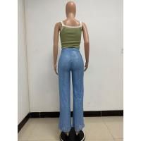 Moda femenina New -End Color sólido Pierna ancha con lentejuelas drapeadas Pantalones casuales para mujer - details 74