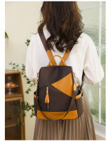 Mochila informal antirrobo para mujer, bolsa de hombro de tela impermeable, ligera, de viaje, oxford - details 1