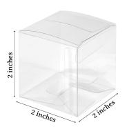 Cajas de plástico transparente para regalos, embalaje de Pvc para dulces, recuerdo de boda, 50 piezas - details 4